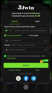 Jjwin Register & login