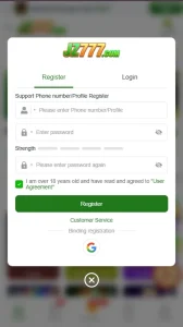 JZ777 Game REgister